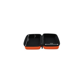 Boite de rangement coquée couleur orange 